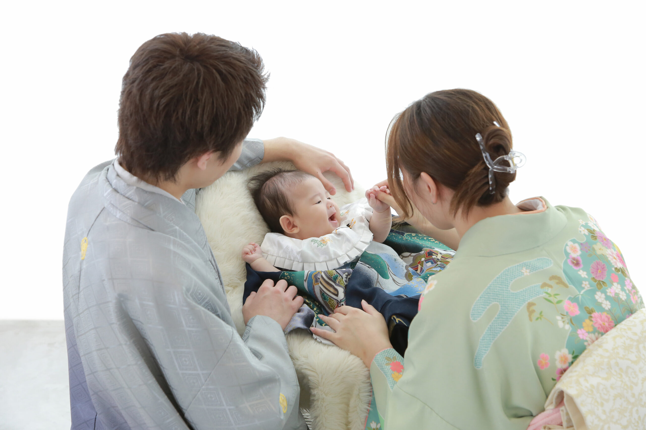 アニーズスタジオ　百日撮影　祝い着　お祝い着レンタル　お宮参り　お食い初め　赤ちゃん撮影　ベビーフォト　上越　長岡　こども写真館